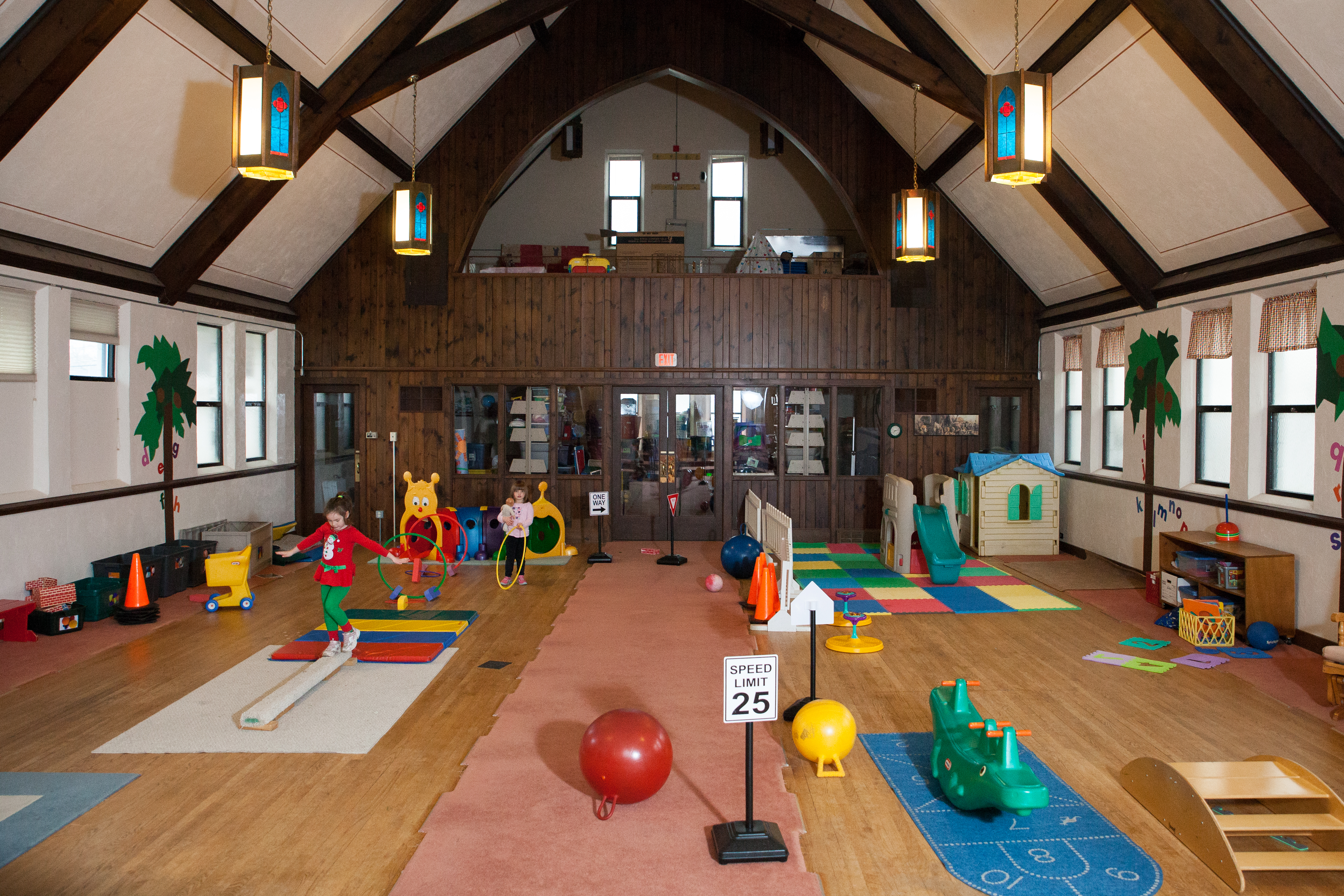 large playroom at Community Child Care Center