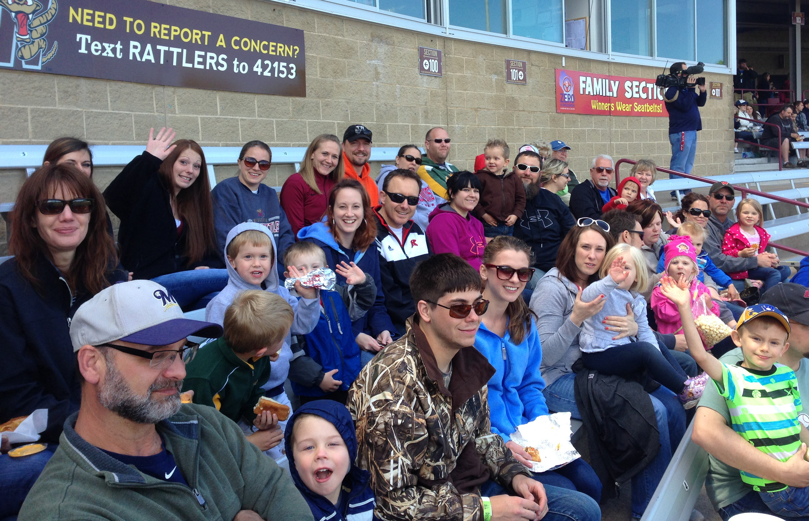 Community Child Care Center families attend baseball game